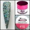 Glamour 2 In 1 Acrylic & Dip Glitter AQUASEA #106 1/2oz -NAIL BRUSHES Shop G A106 2