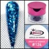 Glamour 2 In 1 Acrylic & Dip Glitter DROPS OF SHIMER #124 1/2oz -NAIL BRUSHES Shop G A124 2