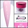 Glamour 2 In 1 Acrylic & Dip Powder SOFT #134 1/2oz -NAIL BRUSHES Shop G A134 2