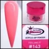 Glamour 2 In 1 Acrylic & Dip Powder FEELING IT #143 1/2oz -NAIL BRUSHES Shop G A143 2