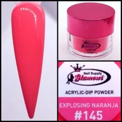 Glamour 2 In 1 Acrylic & Dip Powder EXPLOSING NARANJA #145 1/2oz