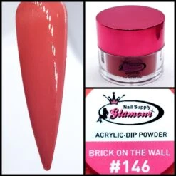 Glamour 2 In 1 Acrylic & Dip Powder BRICK IN THE WALL #146 1/2oz