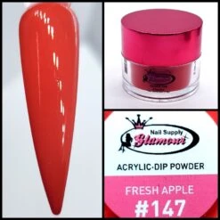 Glamour 2 In 1 Acrylic & Dip Powder FRESH APPLE #147 1/2oz