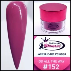 Glamour 2 In 1 Acrylic & Dip Powder GO ALL THE WAY #152 1/2oz