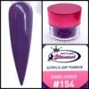 Glamour 2 In 1 Acrylic & Dip Powder DARK INSIDE #154 1/2oz -NAIL BRUSHES Shop G A154 2