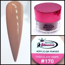 Glamour 2 In 1 Acrylic & Dip Powder CHOCOLATE DRIPS #170 1/2oz