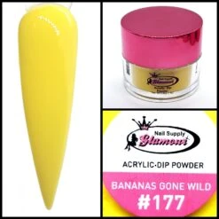 Glamour 2 In 1 Acrylic & Dip Powder BANANAS GONE WILD #177 1/2oz