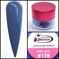 Glamour 2 In 1 Acrylic & Dip Powder DARK SOUL #178 1/2oz