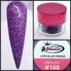 Glamour 2 In 1 Acrylic & Dip Glitter FABULOUS #188 1/2oz -NAIL BRUSHES Shop G A188 2