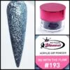 Glamour 2 In 1 Acrylic & Dip Glitter GO WITH THE FLOW #193 1/2oz -NAIL BRUSHES Shop G A193 2