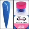 Glamour 2 In 1 Acrylic & Dip Glitter PICK ME #208 1/2oz -NAIL BRUSHES Shop G A208 2