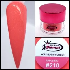 Glamour 2 In 1 Acrylic & Dip Glitter AMAZING #210 1/2oz