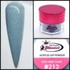 Glamour 2 In 1 Acrylic & Dip Glitter FOG AND RAIN #213 1/2oz -NAIL BRUSHES Shop G A213 2