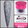 Glamour 2 In 1 Acrylic & Dip Glitter HOLO ALL THE WAY #223 1/2oz 1 Glamour 2 In 1 Acrylic & Dip Glitter HOLO ALL THE WAY #223 1/2oz -NAIL BRUSHES Shop G A223 2