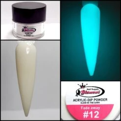 Glamour 2 In 1 Acrylic & Dip GLOW "FADE AWAY" #12 1/2oz