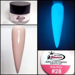 Glamour 2 In 1 Acrylic & Dip GLOW "BABY BURP" #28 1/2oz