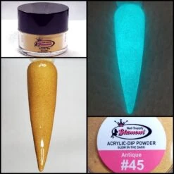 Glamour 2 In 1 Acrylic & Dip GLOW "ANTIQUE" #45 1/2oz