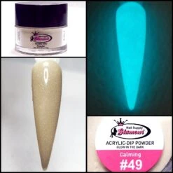 Glamour 2 In 1 Acrylic & Dip GLOW "CALMING" #49 1/2oz