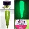 Glamour 2 In 1 Acrylic & Dip GLOW "GLOW AWAY" #53 1/2oz -NAIL BRUSHES Shop GD A53 2