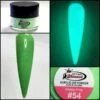 Glamour 2 In 1 Acrylic & Dip GLOW "HAPPY FROG" #54 1/2oz -NAIL BRUSHES Shop GD A54 2