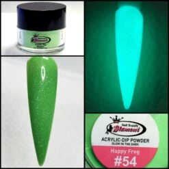 Glamour 2 In 1 Acrylic & Dip GLOW "HAPPY FROG" #54 1/2oz