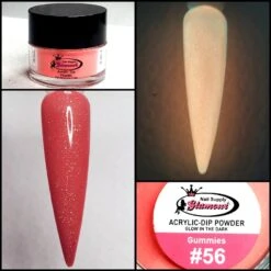 Glamour 2 In 1 Acrylic & Dip GLOW "GUMMIES" #56 1/2oz
