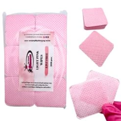 LINT-FREE Nail Wipes (Light Pink) 300 Pcs
