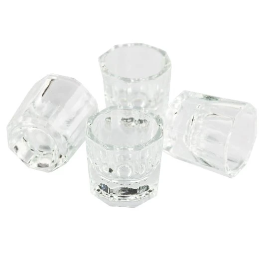 GLASS DAPPEN DISH SET OF 4 4 GLASS DAPPEN DISH SET OF 4 - Image 2