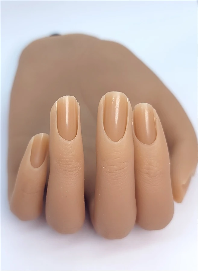 LEFT Glamour Silicone Practice Hand (POSEABLE With STAND) 3 LEFT Glamour Silicone Practice Hand (POSEABLE With STAND)