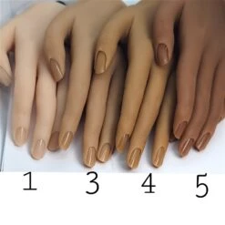 LEFT Glamour Silicone Practice Hand (POSEABLE With STAND) 8 LEFT Glamour Silicone Practice Hand (POSEABLE With STAND) -NAIL BRUSHES Shop NT 117 5