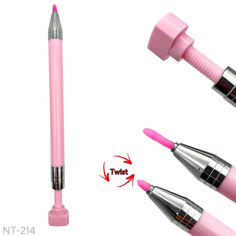 Twist-able Wax Pencil (Pink) 3 Twist-able Wax Pencil (Pink)