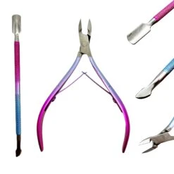 Rainbow Cuticle NIPPER / Cuticle PUSHER ( 2pc SET )