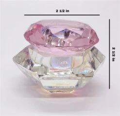 Crystal Diamond Dappen Dish (PINK)